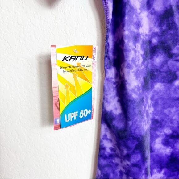 Kanu Surf Purple Girls Swimming Rashguard Size XS Brand New UPF 50+ - Picture 6 of 6
